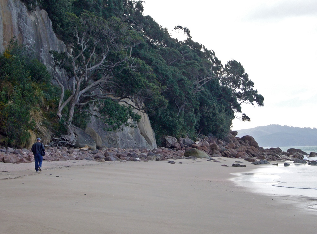 On the Beach at Cathedral Cove